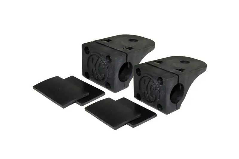 Professional Grade KC HiLiTES Universal Tube Clamp Light Mount Bracket Set / 0.75in. to 1in. Bar (Pair)
