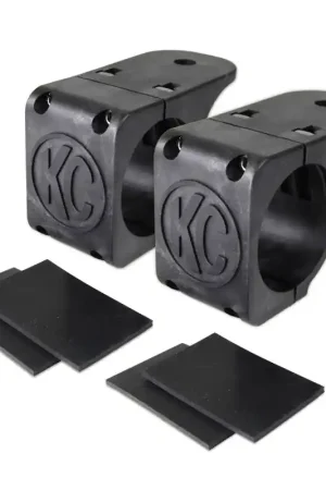 Warranty Included KC HiLiTES Universal Tube Clamp Light Mount Bracket Set / 1.75in. to 2in. Bar (Pair)
