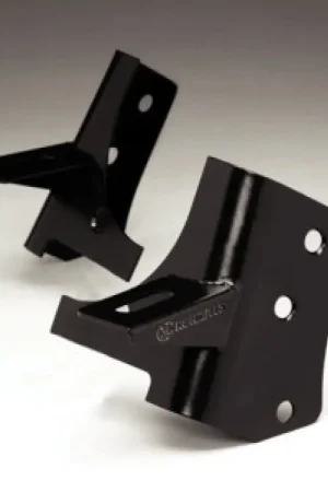 Worldwide Shipping KC HiLiTES 97-06 Jeep TJ A-Pillar Windshield Hinge Light Mount Bracket Set (Pair) - Black