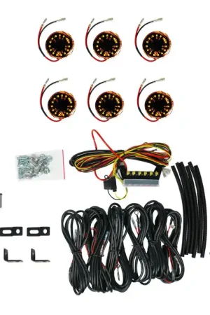 Price Drop KC HiLiTES Cyclone V2 LED - Rock Light - 6-Light System - Amber - 5W Flood Beam