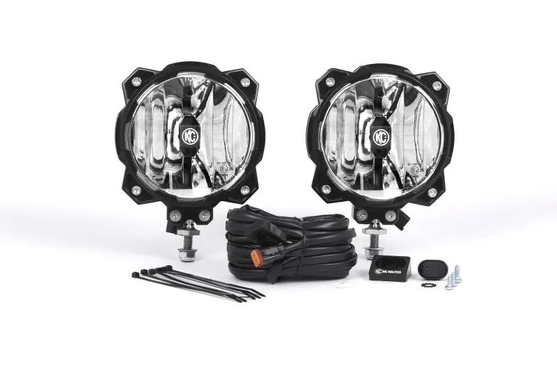 New Arrival KC HiLiTES 6in. Pro6 Gravity LED Light 20w Single Mount Spot Beam (Pair Pack System)