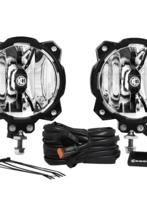 KC HiLiTES 6in. Pro6 Gravity LED Light 20w Single Mount SAE/ECE Driving Beam (Pair Pack System) Money Back Guarantee