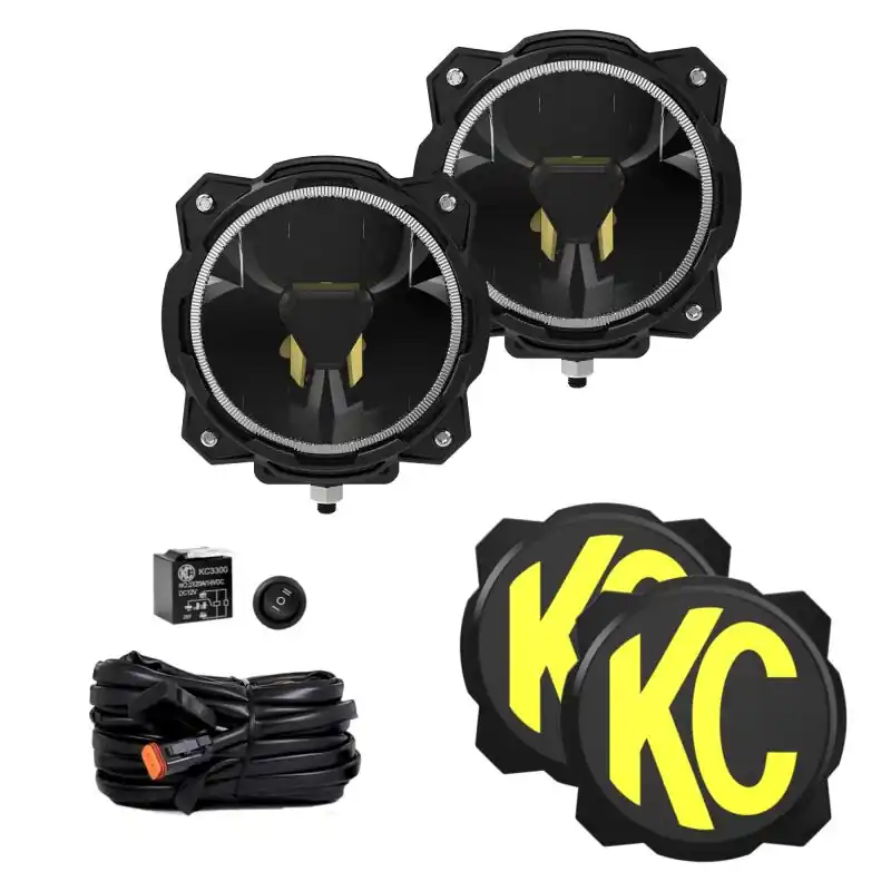 KC HiLiTES Gravity Titan LED 6in. - Pair Pack (SAE Driving Beam) Original