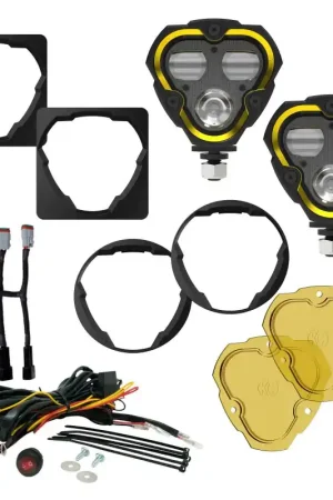 KC HiLiTES FLEX ERA 3 Dual Mode SAE Fog Lights - 2-Light Master Kit for Jeep Aftermarket Bumpers Exclusive Offer