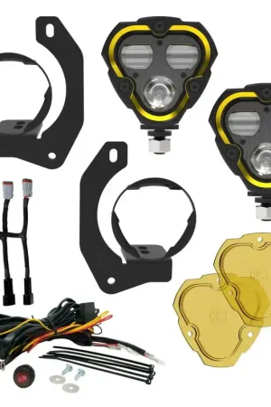 KC HiLiTES FLEX ERA 3 Dual Mode SAE Fog Lights - 2-Light Master Kit for Jeep JK/JL/JT Steel Bumpers Limited Offer