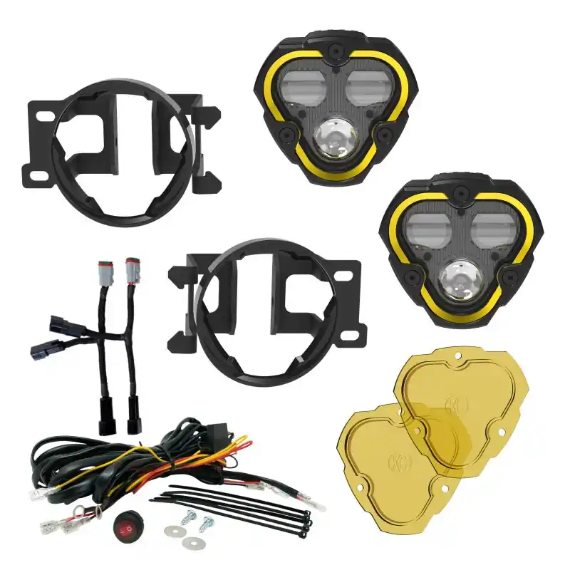 Price Cut KC HiLiTES FLEX ERA 3 Dual Mode SAE Fog Lights - 2-Light Master Kit for Toyota Tacoma/4Runner/Tundra