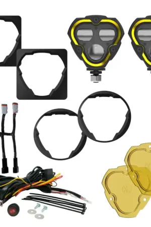 Modern KC HiLiTES FLEX ERA 3 Dual Mode SAE Fog Lights - 2-Light Master Kit for Toyota Aftermarket Bumper