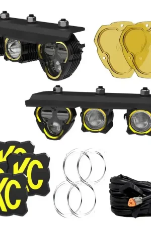 KC HiLiTES 2021+ Ford Bronco FLEX ERA 3 Dual Mode SAE Fog Light Pocket Kit Weekend Sale