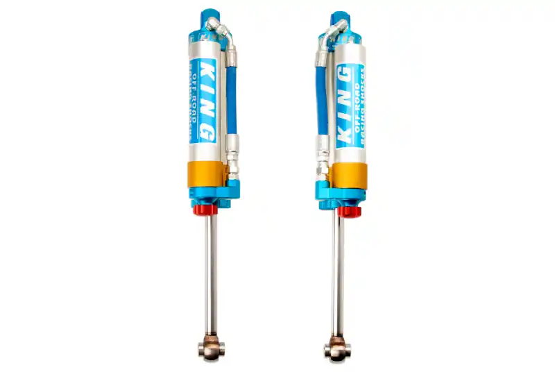 Discount King Shocks 2005+ Nissan Frontier Rear 2.5 Dia Piggy Hose Reservoir Shock w/Adjuster (Pair)