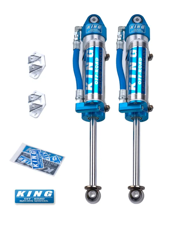 Premium King Shocks 96-04 Toyota Tacoma (6 Lug) Rear 2.5 Dia Piggy Hose Reservoir Shock (Pair)