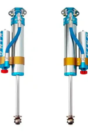 King Shocks 97-06 Jeep Wrangler TJ Rear 2.5 Dia Piggy Hose Res Shock 0-2in Lift w/Adjuster (Pair) No Minimum Order