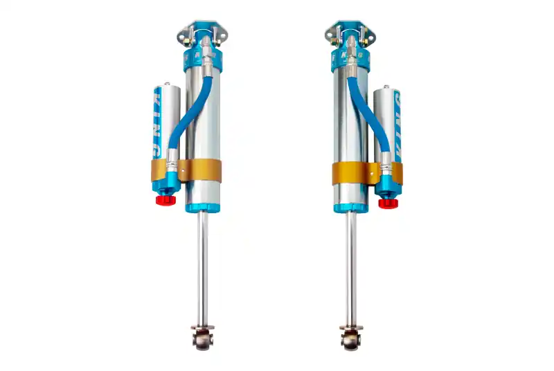King Shocks 97-06 Jeep Wrangler TJ Rear 2.5 Dia Piggy Hose Res Shock 0-2in Lift w/Adjuster (Pair) No Minimum Order