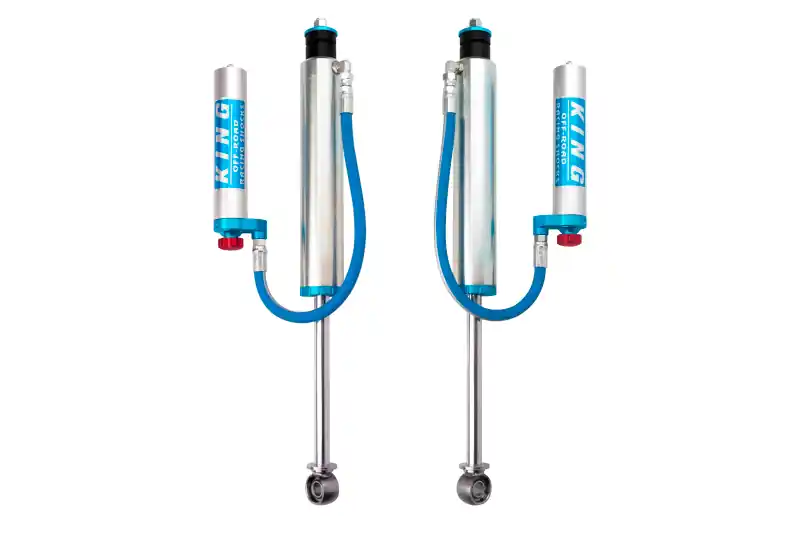 Get Yours King Shocks 98-02 Toyota Land Cruiser 100 Rear 2.5 Dia Remote Res Shock w/Adjuster (Pair)