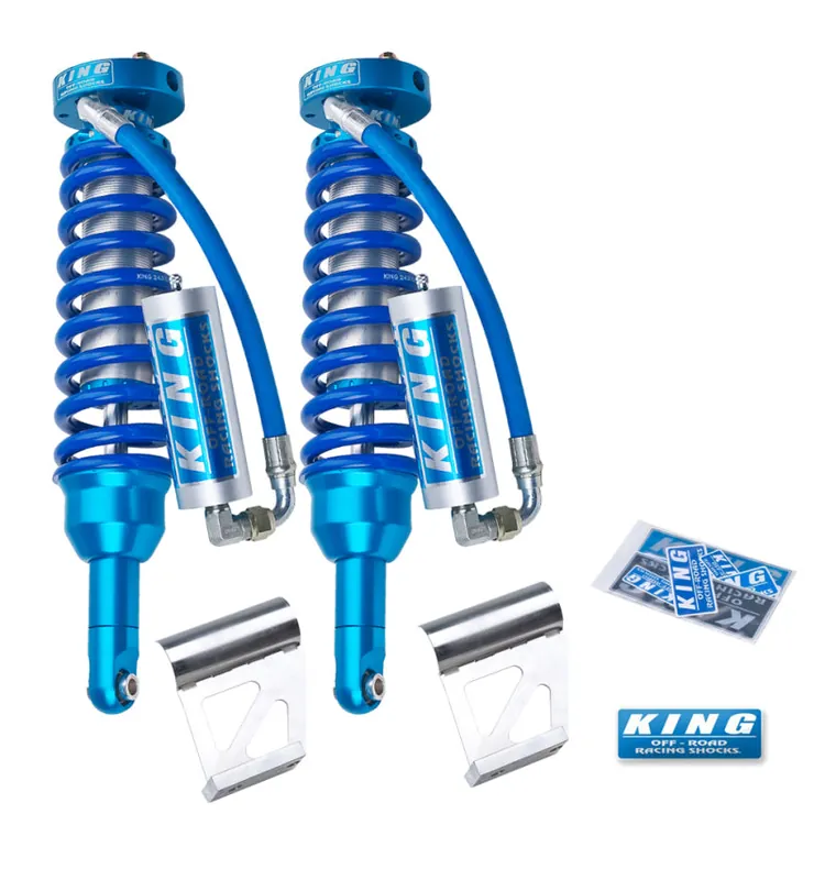 Premium King Shocks 03-09 Toyota Land Cruiser 120 Front 2.5 Dia Remote Res Coilover (Pair)