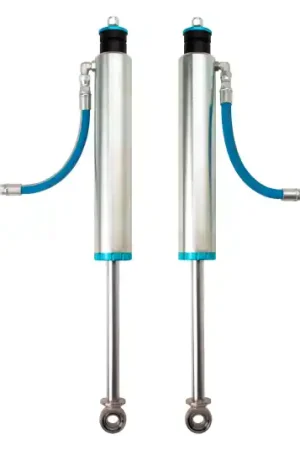 King Shocks 89-97 Toyota Land Cruiser 80 Rear 2.5 Dia Remote Res Shock 3-5in Lift w/Adjuster (Pair) Professional Grade
