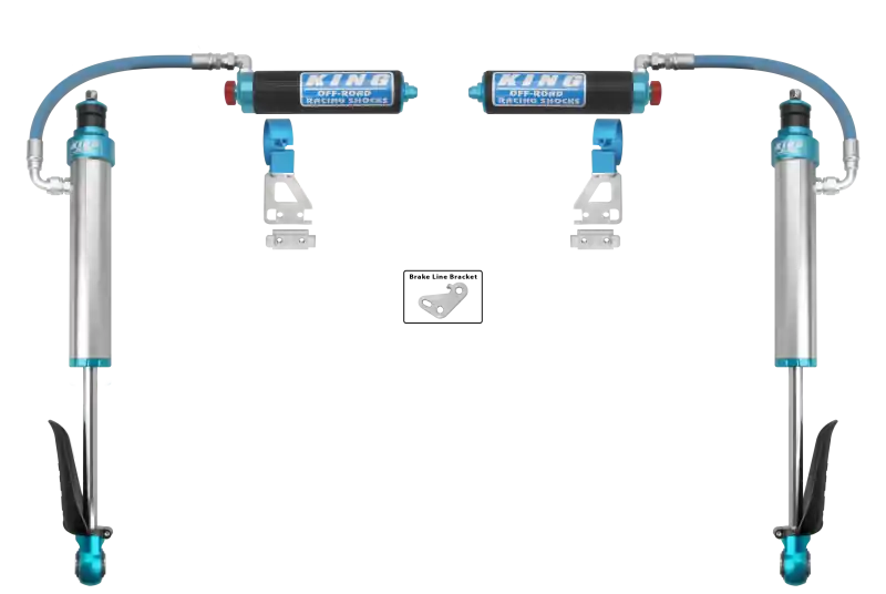 King Shocks 2024+ Toyota Tacoma 2.5 Dia Remote Reservoir Shock w/Adjuster (Pair) - Rear Clearance