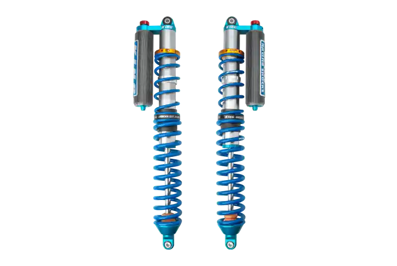 High Quality King 2024 Maverick R Front 2.5in Internal Bypass Piggyback Coilover w/Finned Res. w/Adj. Req Cutting