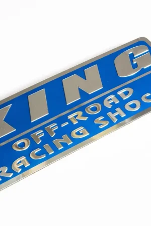 King Shocks Standard Nameplate 2.5 Standard Fin - Blue Instant Buy